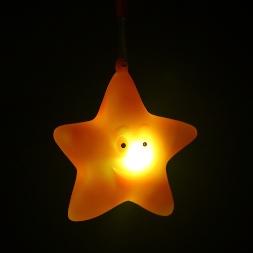 Glowing Lanyard Night Light Colorful Flash Pendant Marine Animals Dolphin Starfish Octopus Pumpkin Lantern Night Market Wholesale