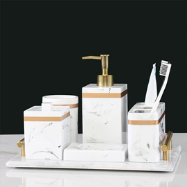 卫浴套件;纸巾盒;收纳瓶