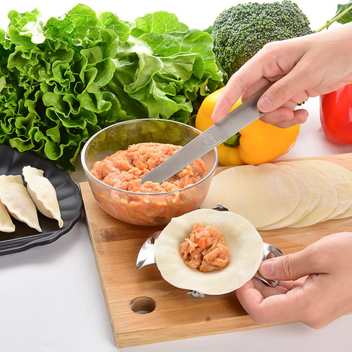 Household 304 stainless steel dumpling maker stuffing picking dumpling mold flower-shaped dumpling maker dumpling wrapper 3-piece set