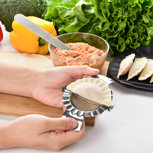 Household 304 stainless steel dumpling maker stuffing picking dumpling mold flower-shaped dumpling maker dumpling wrapper 3-piece set