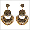 Fashionable ethnic retro coins, earrings, small bell with tassels solar-powered, boho style, ethnic style