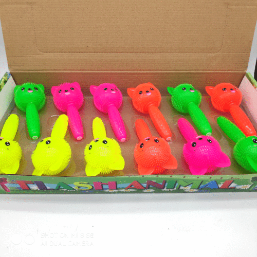 Decompression artifact pinch flash stick pinch music children's luminous toy handle Alibaba night market street stall supply
