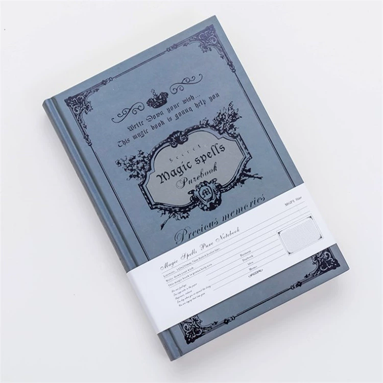 Retro magic notebook A5, hardcover extra-thick pages, elementary school journal, assorted colors