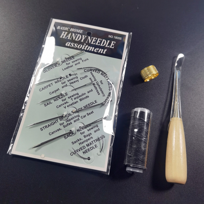 Leather craft wax line package leather hand seam set leather tool…