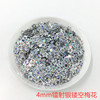 Nail sequins, epoxy resin, nail stickers heart shaped, 3mm, 10 gram