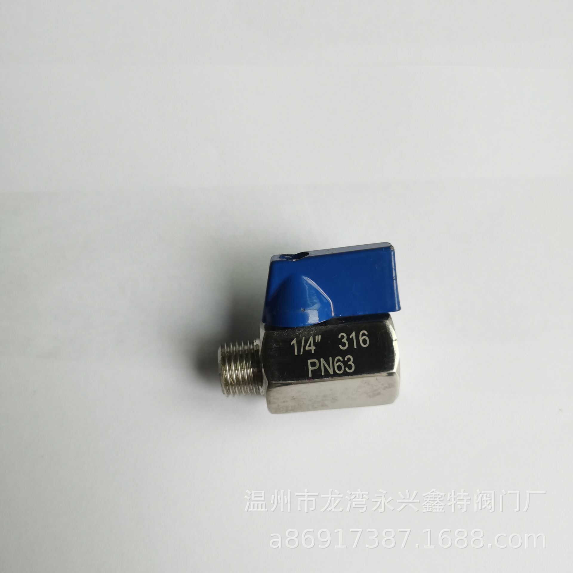 厂家生产316不锈钢迷你球阀，内外螺纹小球阀,M/F短柄小球阀