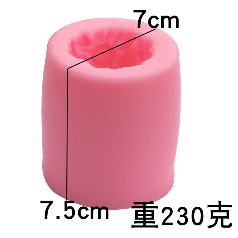 3D tridimensional cilíndrica pastel de girasol decoración de hornear molde de silicona vela jabón modelado en Stock