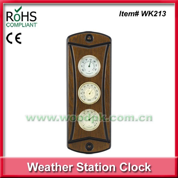 新款欧式温湿度计 时尚创意温湿度计 带时间功能 厅房两用 直销