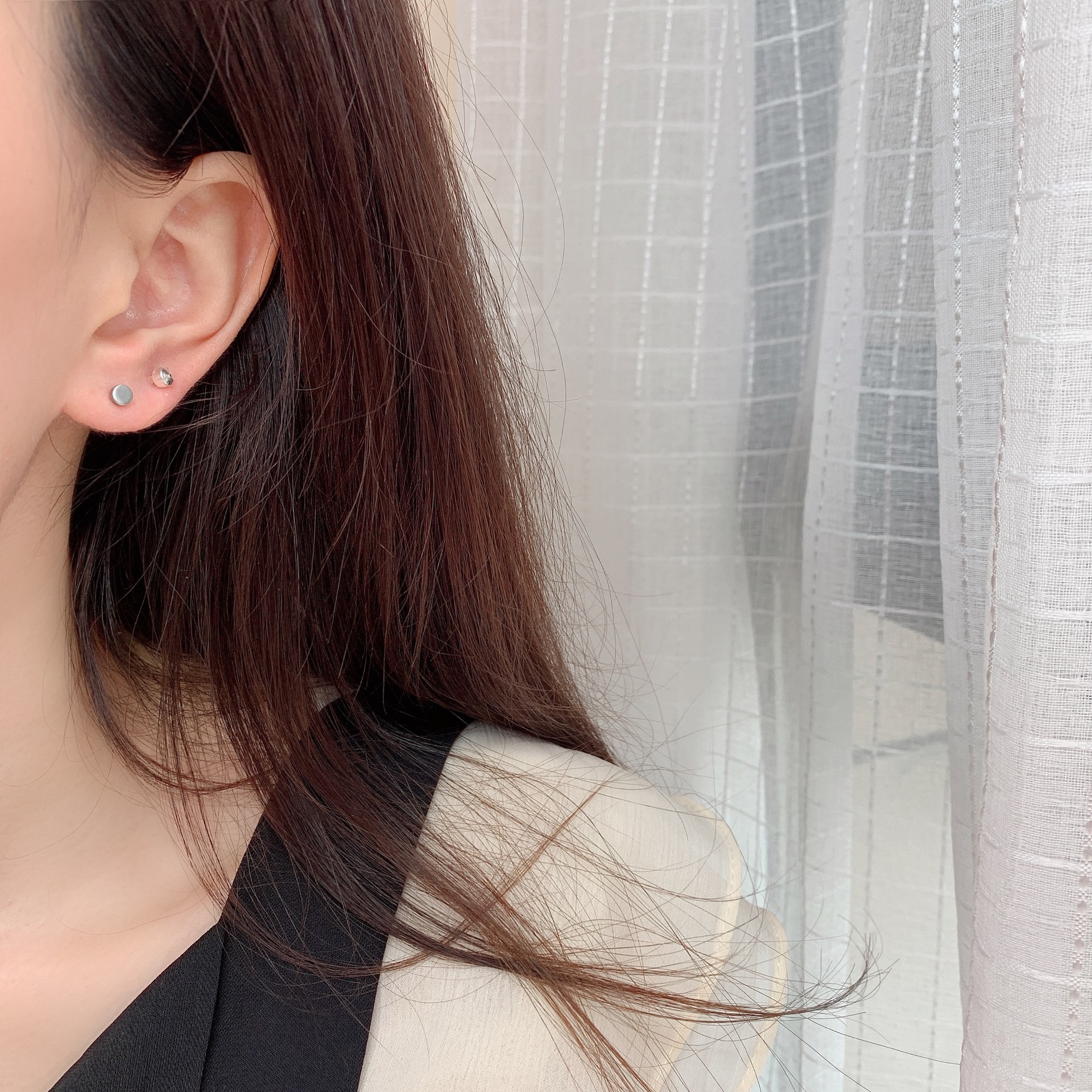 Star Hoop Earrings For Men Punk Style Basic Minimalist Jewelry_voghion.com