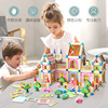 Colorful toy, wooden constructor, three dimensional brainteaser