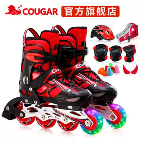 Children's flashing roller skates for men and women
