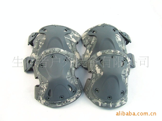 Diamante táctico rodillera codo almohadilla de cuatro piezas ventilador militar CS montañismo al aire libre ciclismo deportes equipo de protección táctico diamante rodillera