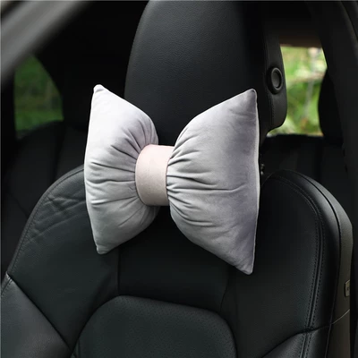 Headrest neck pillow new Li velvet - gray-headrest
