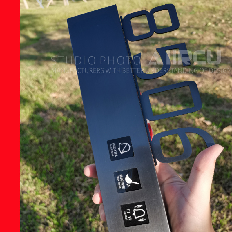 不锈钢数字门牌带灯LED发光酒店宾馆门牌号高档 不锈钢门牌号