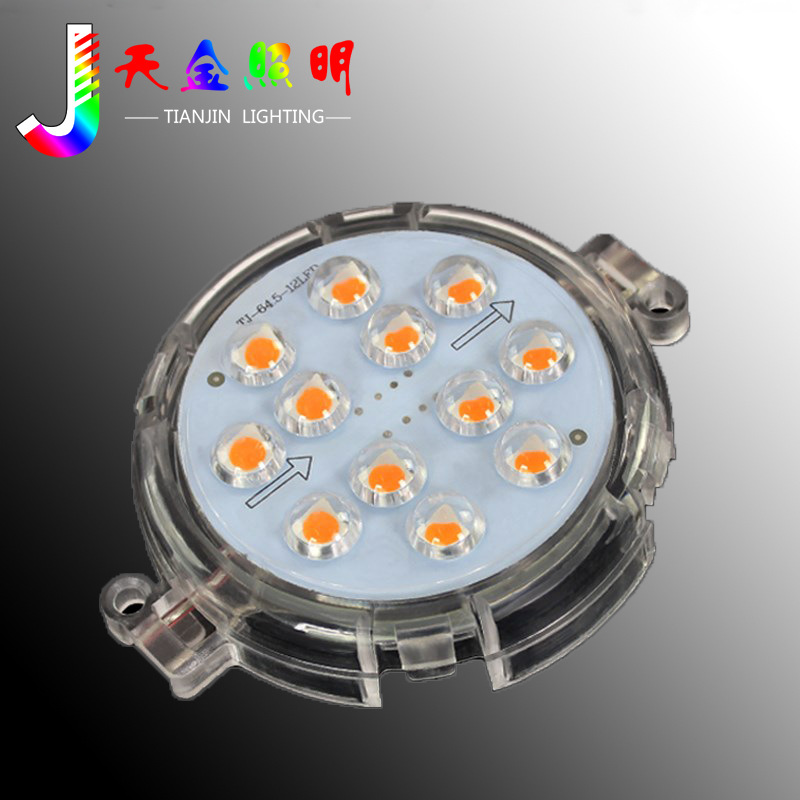 8cm LED outdoor waterproof point light source advertising signboard contour marquee building exterior wall decoration colorful monochrome