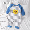 Autumn cotton children's pijama for new born, bodysuit, overall, 0-2 years