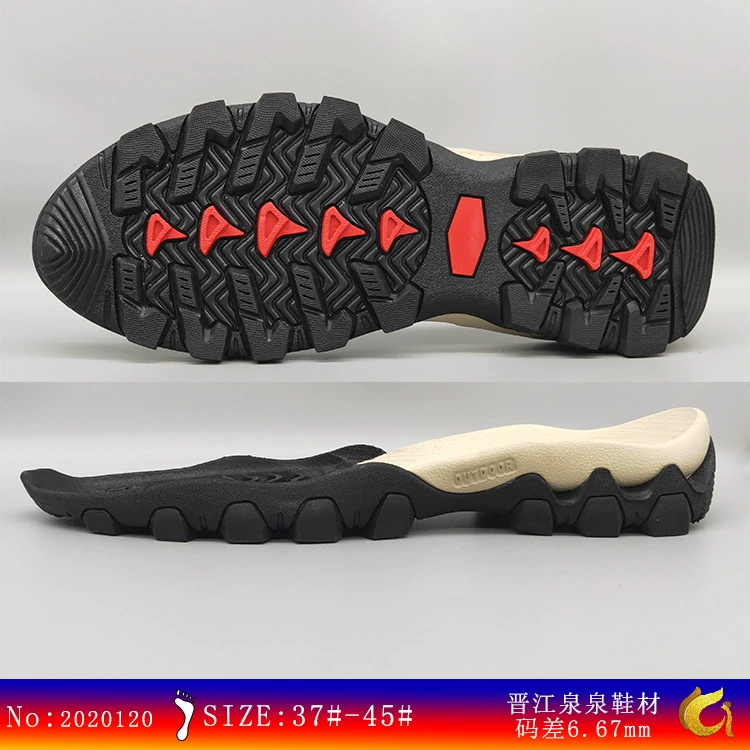 2020 Новая Весенняя подошва TPR + MD, уличная подошва, прочная производственная двухцветная подошва для отдыха