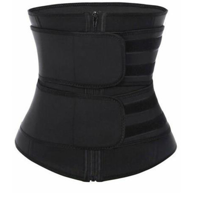 Double Belt Waistband Shaping Garment Waist Trainer Yoga Abdominal Belt Sweat Shaping Belt