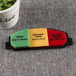 Manufacturer Wholesale Acrylic Brake Pads Custom Replacement Inspection Ruler Brake Pads Thickness Measuring Tool Friction Pads