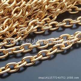 diy铁合金十字链O字链珠宝制作项链手链耳环饰品配件金色银色链条