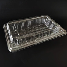 一次性透明塑料盒月饼盒寿司盒紫菜包饭盒点心盒带扣大一深肉卷盒