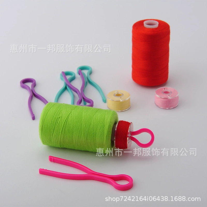 Высококачественный пластиковый зажим для шпульки, зажим для нити для шпульки, чтобы нить не падала, смешанное шитье, хороший помощник