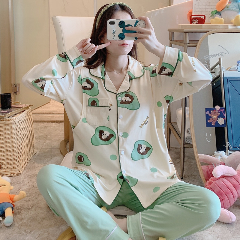 산모 잠옷, 봄, 가을, 여름 라펠 가디건, 달콤한 산후 수유복, 수감복, 가정복 정장, 제조업체 도매