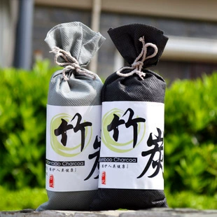 Существует мешок carvão = нет; текст: There are 100 grams of carbon carbon bag Japanese -style bamboo charcoal bag removal carbon bag manufacturers directly supply 100g