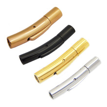 不锈钢扣 手链项链扣 皮绳扣不锈钢一字按扣首饰扣配件扣饰品绳扣