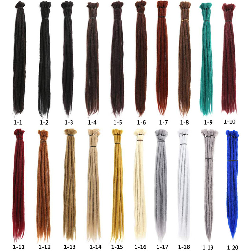 Fábrica en stock africano reggae Jamaica europeo y americano Peluca de fibra química trenza sucia crochet pelo de alta temperatura de seda trenza sucia peluca