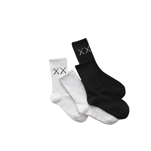 Socks for Women, Mid-Calf Streetwear White Socks, INSPopular Fashion Influencer Breathable Thin Model Black Mid-Length Summer Socks for Men