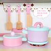 Wooden realistic family kitchen, toy for boys and girls for cutting, Birthday gift