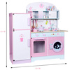 Wooden realistic family kitchen, toy for boys and girls for cutting, Birthday gift