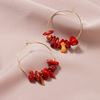 Accessory, fashionable earrings, European style, wholesale, 1 pair