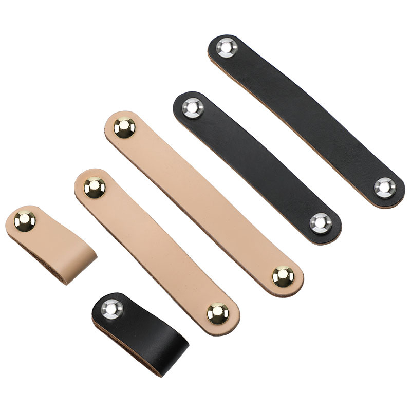 Pilar mango bolso color nórdico cajones armario puerta marrón negro cuero suave moda pequeña manija