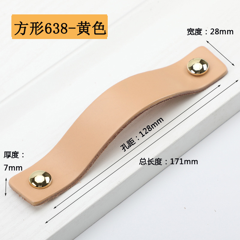 Pilar mango bolso color nórdico cajones armario puerta marrón negro cuero suave moda pequeña manija