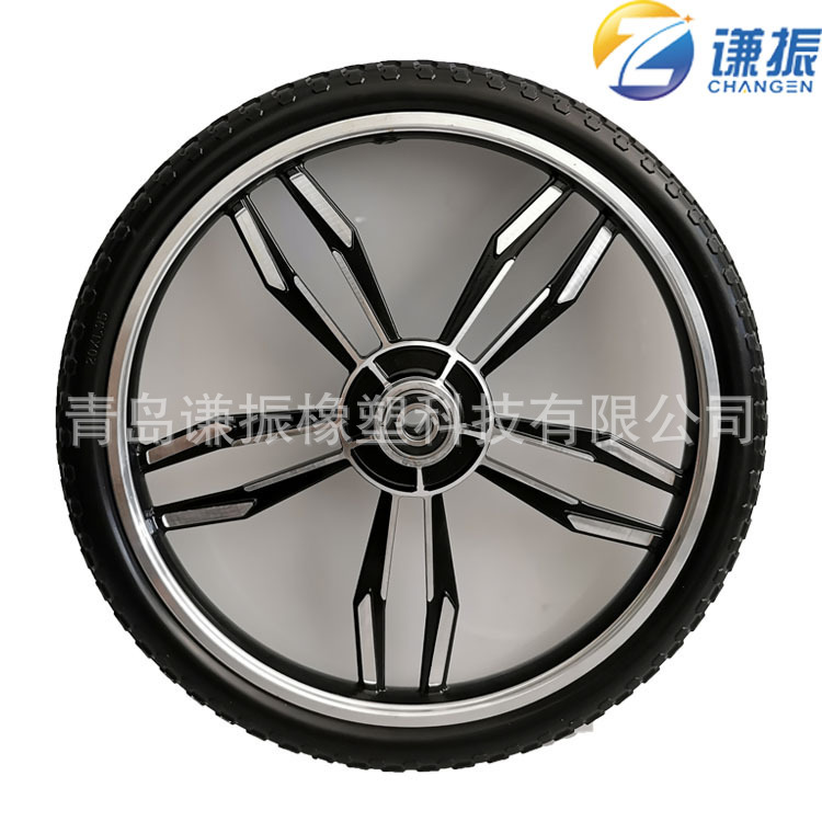 手推车轮子 20寸铝合金轮毂 20x1.95PU发泡轮胎
