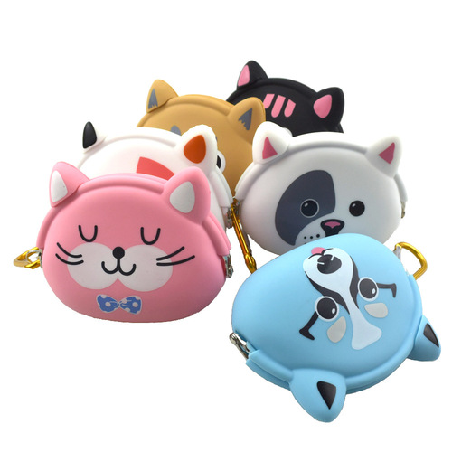 Pets go out silicone garbage box training bag cat and dog outdoor portable hanging buckle waist bag toilet environment cleaning