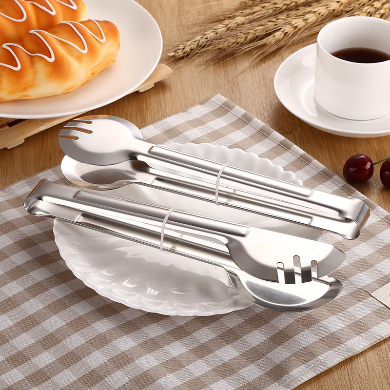 Clip de alimentos de acero inoxidable clip de pan engrosado Anti-escaldado semicírculo completo clip de alimentos redondo clip de barbacoa suministros de cocina