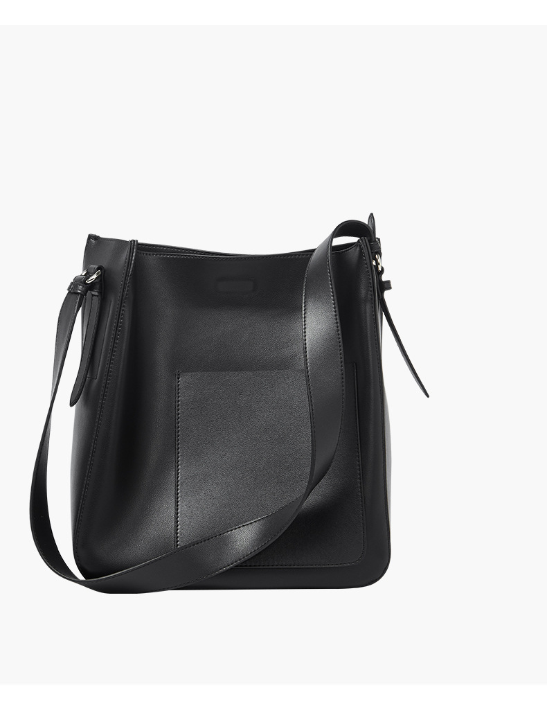 Trending Hot-Selling Market Basket Crossbody Bag For Women, Retro Bucket Bag, Genuine Leather Niche Design Large Capacity Tote Bag - Thumbnail 8