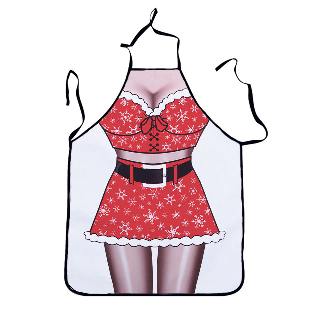 Muscle hombres cintura sexy bikini encaje Navidad Festival de dibujos animados pareja partido Amazon nuevo delantal