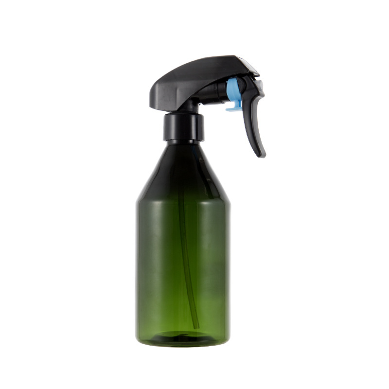 300ml botella de hombro oblicuo con flor rey pistola cosmética embalaje riego pelo fina niebla regadera pistola mascota botella vacía
