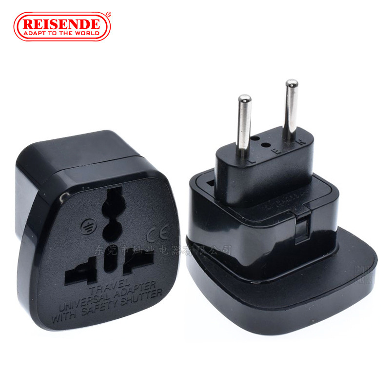 German standard universal power conversion plug South America EU countries Russia embedded conversion plug