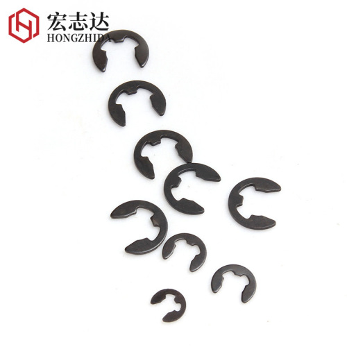 Black open retaining ring snap ring E-shaped retaining ring 65 manganese E-shaped shaft buckle open retaining ring M1.5M2M3M4M6M7