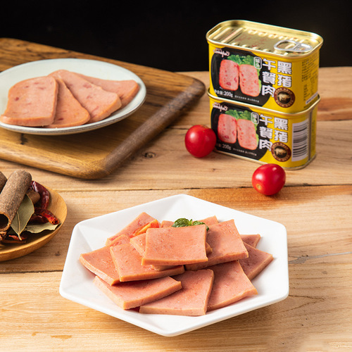 Kefan internet celebrity canned luncheon meat 200g canned pork ready-to-eat hot pot ham ready-to-eat
