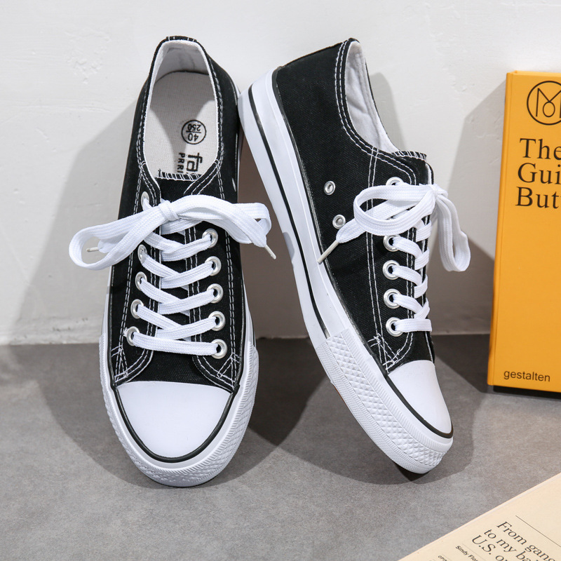 Pochuan low-top canvas shoes men's fashionable shoes couple's Korean-style casual cloth shoes Spring and Autumn new student shoes cross-border plus size Pochuan low-top canvas shoes men's fashionable shoes couple's Korean-style casual cloth shoes Spring and Autumn new student shoes cross-border plus size