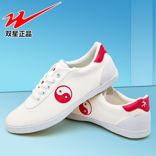 Double Star Tai Chi Martial Arts Shoes, Exercise Fitness Shoes, Kung Fu Shoes, Unisex Sports Shoes, Slip-Resistant Morning Exercise Shoes, Cowhide Sole