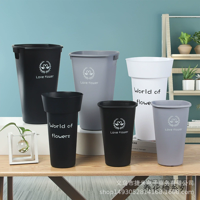 Ведро для цветов, оптовая продажа, цветочный горшок, цветочный магазин, большая емкость, французское пластиковое акриловое ведро для цветов, пробуждающее ведро для цветов, садоводство