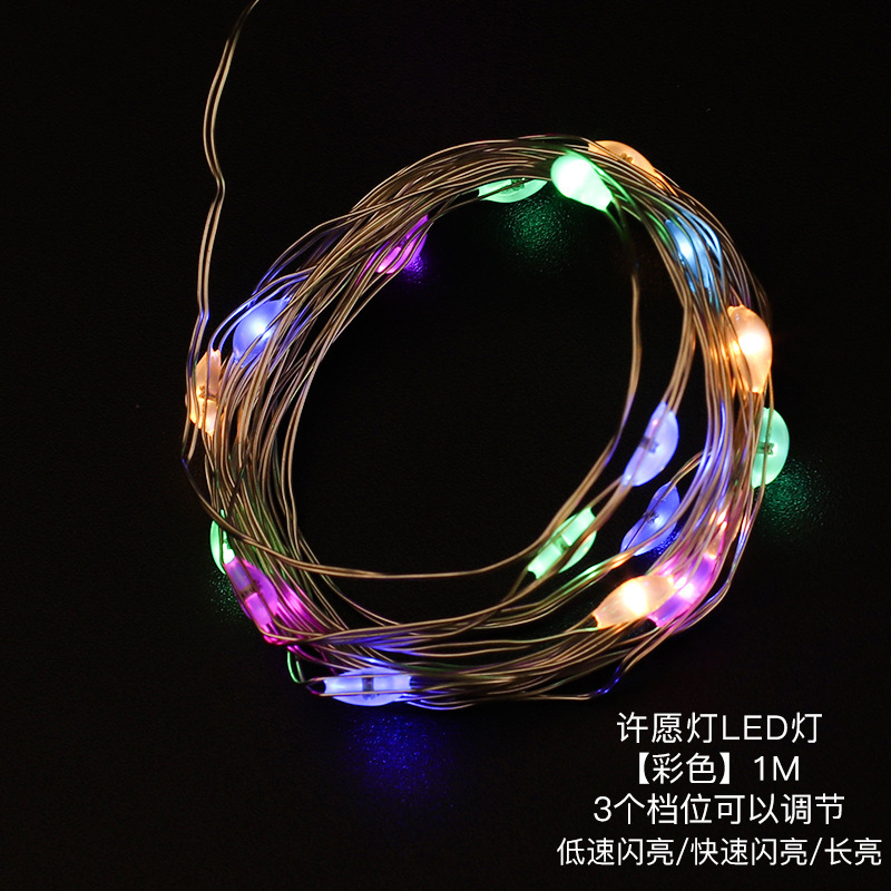 Decoración floral para el Día de San Valentín, luz ambiental, empaque de rosas, ramo de piruletas, luz de alambre de cobre, luz LED