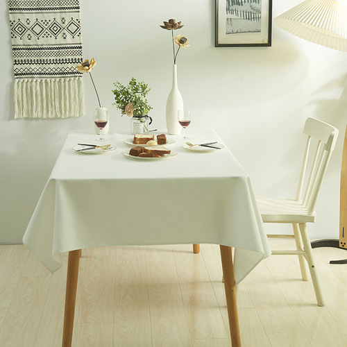 Xue Ai Tablecloth Fabric Solid Color Nordic Minimalist Waterproof Solid Color Coffee Table Cloth Internet Famous Tablecloth Wholesale Tablecloth